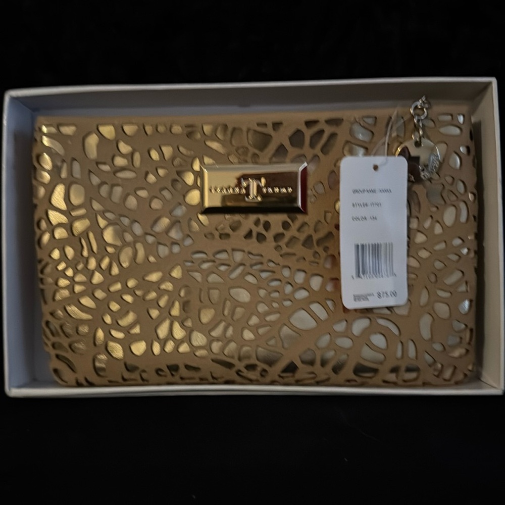 Gold clutch purse